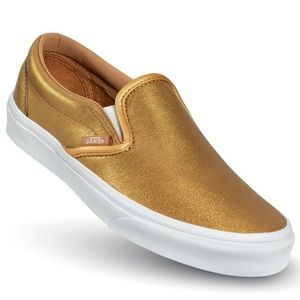 Vans Slip On Gold Sneakers